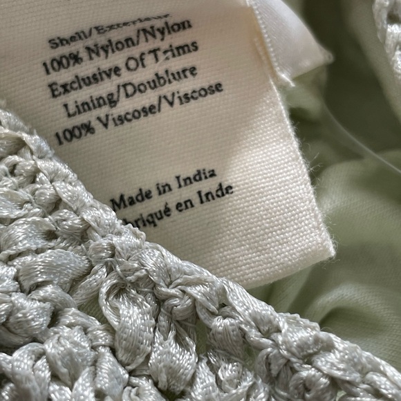 LOVESHACKFANCY Karelia Macrame Style Bag - Mint - New With Tags - Picture 6 of 8